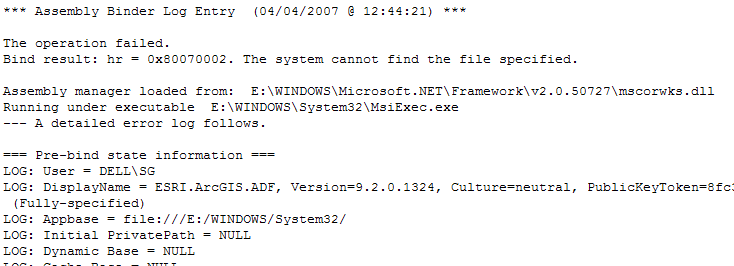 Assembly Binding Log Viewer